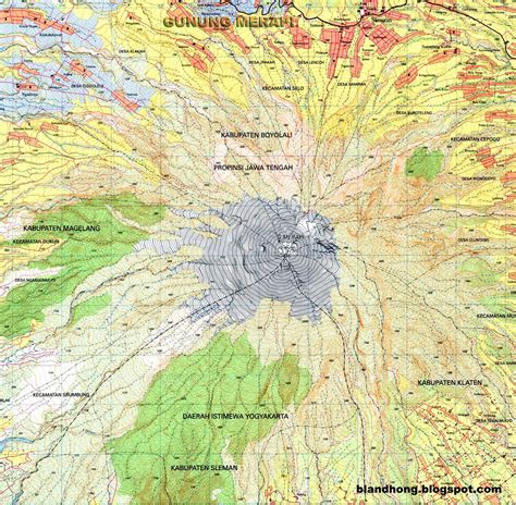 peta geologi gunung merapi